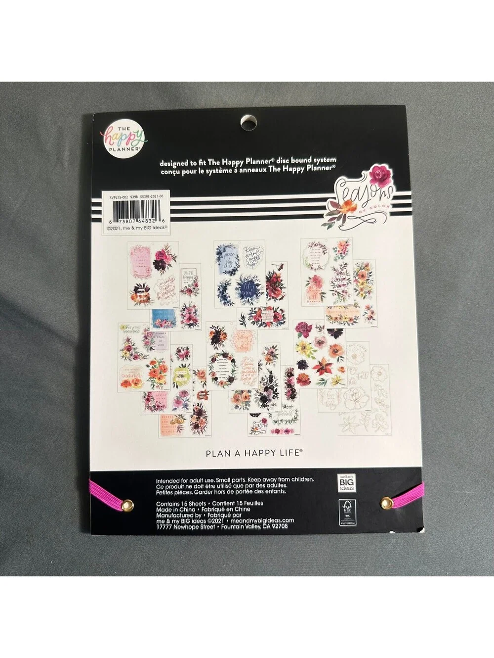 Happy Planner Sticker Value Pack-Seasonal Floral Classic